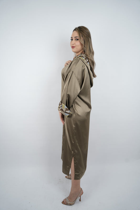 Djellaba Satin Chic – Élégance et Confort