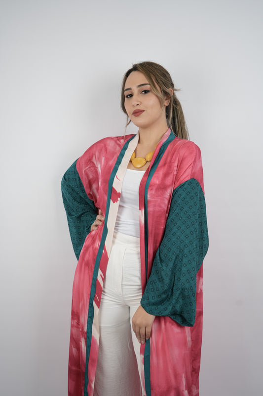 Kimono Japonais en Soie Pure – Fleur de Sakura